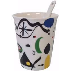 1 Gobelet Expresso Graphinks 1 gobelet - Vendu à l'unité En Céramique Hauteur : 7 cm - Diamètre 6 cm Contenance : 125 ml Livr ...
