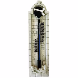Thermomètre en plâtre Fabriqué à la main Fabriqué à la main en France - En Ardèche En plâtre Dimensions : Hauteur 25.5 cm - L ...
