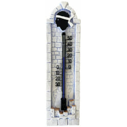 Thermomètre en plâtre Bleu Fabriqué à la main - Artisanal