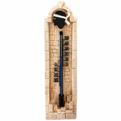 Thermomètre en plâtre Fabriqué à la main Fabriqué à la main en France - En Ardèche En plâtre Dimensions : Hauteur 25.5 cm - L ...