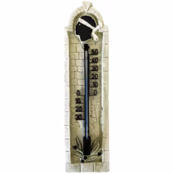 Thermomètre en plâtre Fabriqué à la main Fabriqué à la main en France - En Ardèche En plâtre Dimensions : Hauteur 25.5 cm - L ...