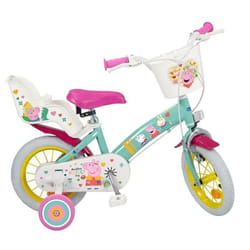 Vélo 12 - PEPPA PIG - Rose - Chaise pour poignet - Capuchon avant - Pour enfants de 3 à 6 ans