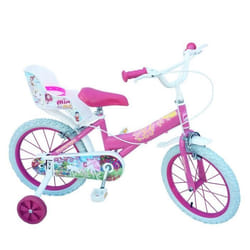 Vélo de ville - loisir DISNEY MIA ET MOI 14 pouces pour enfant fille - Cadre en acier - 2 freins - Rose