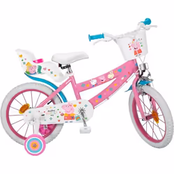 Vélo enfant - Toimsa - Peppa Pig - 16 pouces - Fille - Frein à tambour - Rose