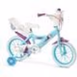 Vélo pour enfant - TOIMSA - Frozen Huffy 12 pouces - Frein avant et arrière - Panier et porte-poupée inclus