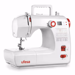 Ufesa SW3003, Blanc, Machine à coudre automatique, coudre, LCD, Foie, Rotatif, Electrique