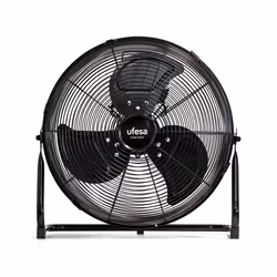 Ufesa FF0350, Ventilateur à lame domestique, Noir, 35 cm, Secteur, 70 W, 450 mm