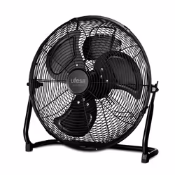 Ufesa FF0450, Ventilateur à lame domestique, Noir, Sol, 45 cm, Secteur, 120 W