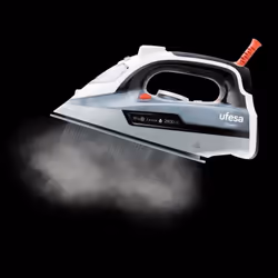 Ufesa PV3285 fer à repasser Fer à repasser à sec ou à vapeur Semelle en céramique 2800 W Noir, Gris, Blanc