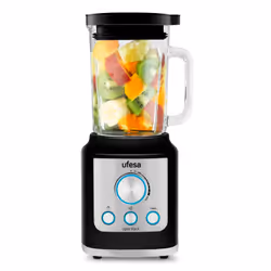 Ufesa BS4950, Mélangeur de table, 1,8 L, Fonction d'impulsion, Pileur de glace, 1800 W, Noir