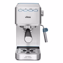 Ufesa CE8020, Machine à expresso, 1,4 L, Dosette de café, Café moulu, 1350 W, Acier inoxydable