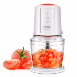 Ufesa Easy Chop, 0,8 L, Blanc, Acier inoxydable, 140 mm, 140 mm, 265 mm