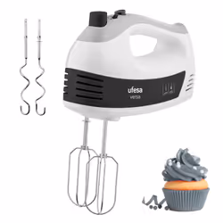 Ufesa Versa BV4660, Batteur à main, Noir, Blanc, Batteur, Mélange, Whisking, Boutons, Foie, 500 W, 215 mm