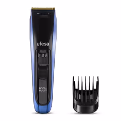 Ufesa Undercut, Noir, Bleu, Titane, LCD, Batterie, 90 min, Batterie intégré