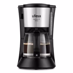 Ufesa CG7125 Capriccio, Machine à café filtre, 1,2 L, Café moulu, 680 W, Noir, Acier inoxydable