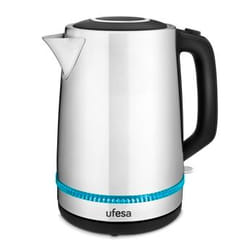 Ufesa Ness bouilloire 1,7 L 2200 W Noir, Acier inoxydable