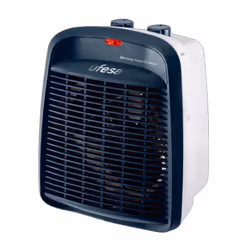Ufesa 83105502, Chauffage de ventilateur électrique, IPX1, Intérieure, Bureau, Sol, Table, Bleu, Rotatif