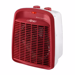 Ufesa 83105506, Chauffage de ventilateur électrique, IPX1, Intérieure, Bureau, Sol, Table, Rouge, Rotatif