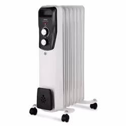 Ufesa 83505507, Chauffage électrique à bain d’huile, Huile, Intérieure, Sol, Blanc, Énergie