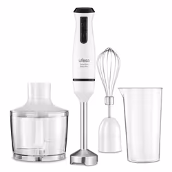Ufesa 70105523, Mélangeur par immersion, 0,6 L, 600 W, Noir, Blanc