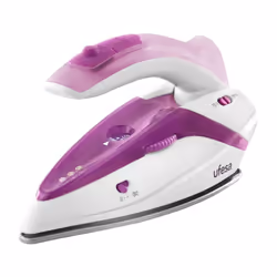 Ufesa PV0500, Fer à repasser à sec ou à vapeur, Semelle en acier inoxydable, 1,9 m, 75 g/min, Violet, Blanc, 15 g/min
