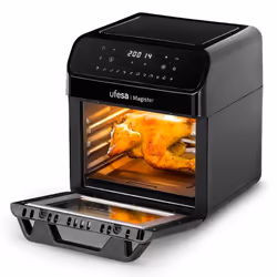Ufesa 72805550, Friteuse d’air chaud, 12 L, 200 °C, 60 min, Unique, Noir