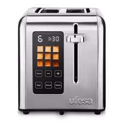 Ufesa 71305557, 2 part(s), Noir, Acier inoxydable, Acier inoxydable, Niveau, Tactile, LED, 950 W
