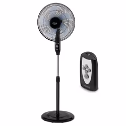 Ufesa 84105610, Ventilateur à lame domestique, Noir, Sol, 40 cm, 0 - 1340 mm, 90°