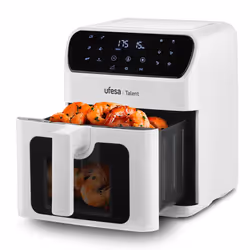 Ufesa Talent, Friteuse d’air chaud, 6,5 L, 200 °C, 60 min, Unique, Noir, Blanc