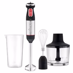 Ufesa 70105678, Mixeur de cuisine, Fonction d'impulsion, 1000 W, Noir, Rouge, Acier
