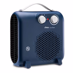 Ufesa 83105721, Chauffage de ventilateur électrique, Intérieure, Bureau, Sol, Table, Bleu, Rotatif, Mécanique