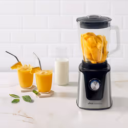 Ufesa 70205760 blender 1,5 L Mélangeur de table 1500 W Noir, Acier inoxydable