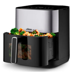 Ufesa Phoenix 6L 1800 W Noir, Acier inoxydable