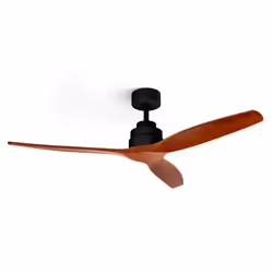 Ufesa Tibet, Ventilateur à lame domestique, Noir, Chêne, Plafond, Bois, Remote, 8 h