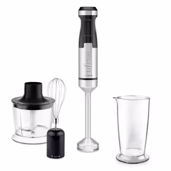 Ufesa 70105980, Mélangeur par immersion, 0,7 L, Fonction d'impulsion, 1500 W, Noir, Acier inoxydable
