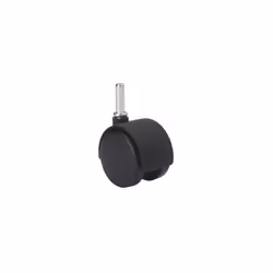 Roulette pivotante 1/0130.-Diamètre 50mm.-Hauteur 62mm.-Poids jusqu'à 50kg par roulette.-Avec embout de 8mm.-Polypropylène no ...