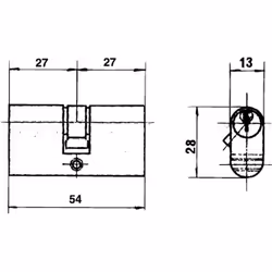 A Forged Tool 03017840 Barillet de serrure