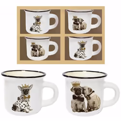 Set expresso 4 tasses En céramique Dim : Hauteur 5 cm - Diamètre 5.5 cm