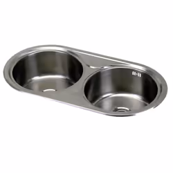 CATA R-2, Acier inoxydable, Acier inoxydable, 2 bols, 35,7 cm, 18 cm, 35,7 cm