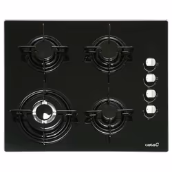 CATA CI 631 A, Noir, Intégré, Gaz, Verre, 4 zone(s), 4 zone(s)