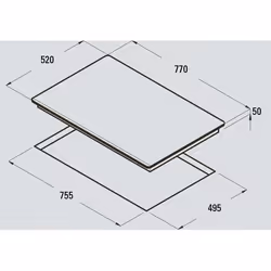 CATA Giga 750 Noir, Gris Intégré Plaque avec zone à induction 6 zone(s)