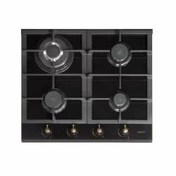 CATA RCI 631, Noir, Intégré, Gaz, Acier inoxydable, 4 zone(s), 4 zone(s)