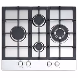 CATA LGD 631, Noir, Acier inoxydable, Intégré, Gaz, 4 zone(s), 4 zone(s), Large