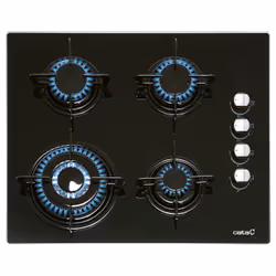 CATA CIB 6031 BK, Noir, Intégré, Gaz, Verre, 4 zone(s), 4 zone(s)
