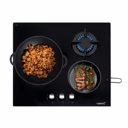 CATA CCI 6021 BK Noir Intégré 59 cm Gaz 3 zone(s)