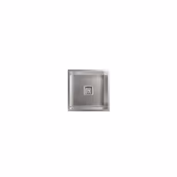 CATA CB 40-40 R10, Evier encastré, Carré, Acier inoxydable, Acier inoxydable, 1 bols, 400 x 400 mm