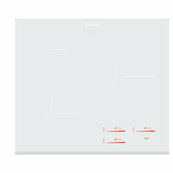 Edesa EIMS-6330 B WH, Blanc, Intégré, 59 cm, Plaque avec zone à induction, 3 zone(s), 3 zone(s)