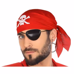 Panoplie de pirate - ATOSA Set Pirate Rouge - Extérieur - Mixte - A partir de 18 ans