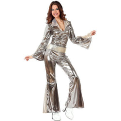Déguisement Disco Femme - ATOSA - Gris Argenté - Adulte