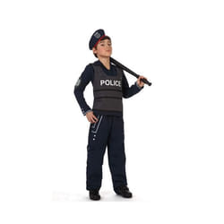 Déguisement de policier noir chic pour garçon - ATOSA - Taille unique - A partir de 7 ans